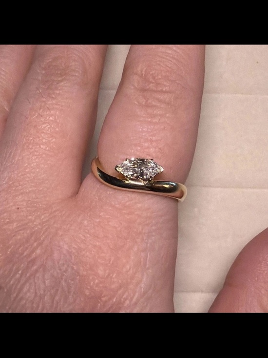 Jewelry - 14k Solid Gold Lab Diamond Ring .50ct